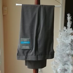 NWT, 36/32, Perry Ellis Portfolio, No Iron, Gray, Travel-Luxe, Pants